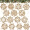 15 Pcs Christmas Diamond Ornaments Painting Kits (Gingerbread Snowflake)